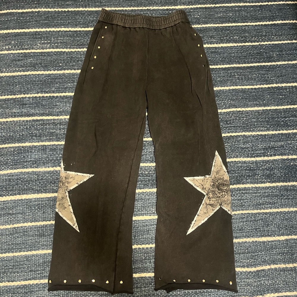 Vague Black Relaxed Jeans Star Opium